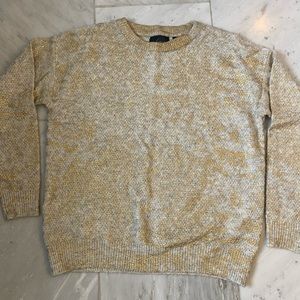 Gold metallic sweater. Size Small